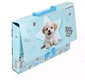 Plecaki szkolne i tornistry - TECZKA Z RACZKA A4/50MM CUTIES DOGGYSTK PUD 1/15 - miniaturka - grafika 1