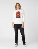 Bluzy męskie - MĘSKA BLUZA WRANGLER SOUL REBEL CREW WHITE W681H1989 112141474 - Wrangler - miniaturka - grafika 1