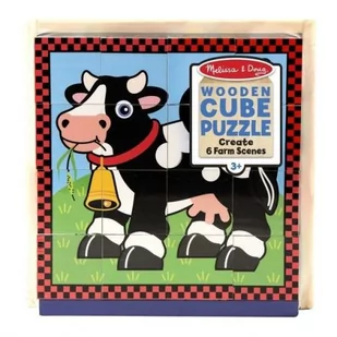 Melissa&Doug Klocki drewniane obrazkowe Zwierzęta 10775 - Układanki dla dzieci - miniaturka - grafika 1