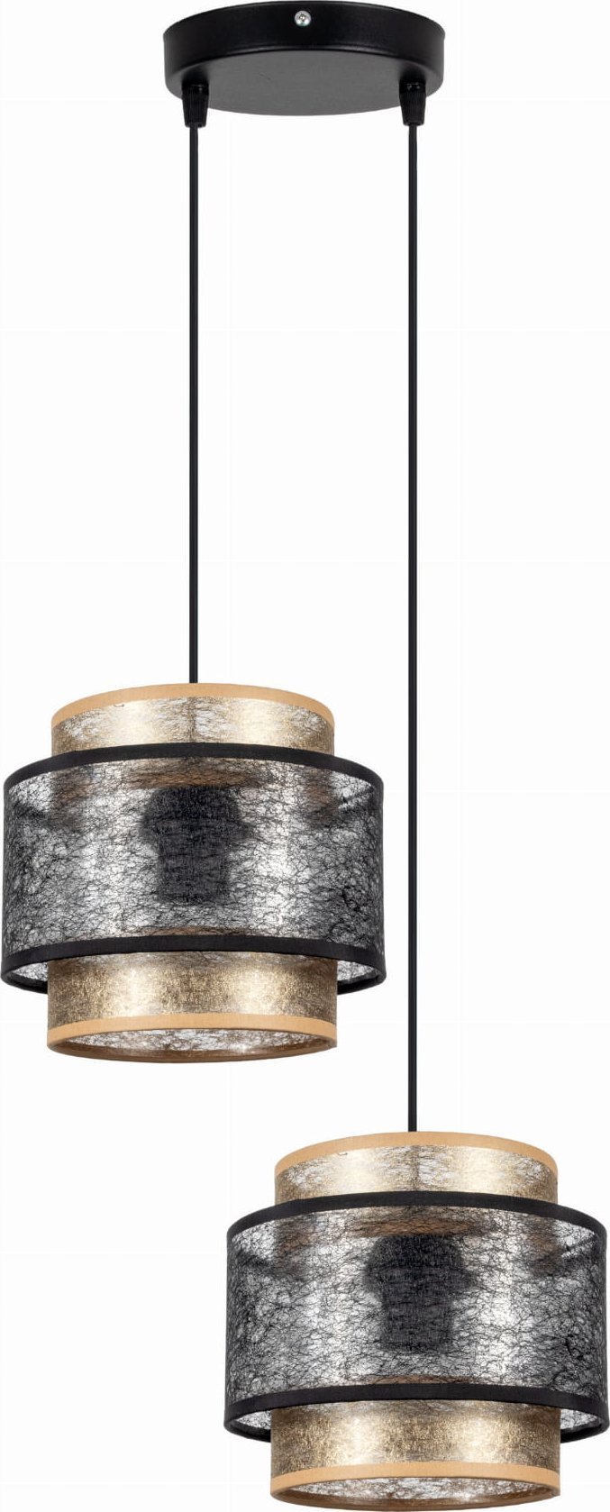 Lampa wisząca Solar Nowoczesna lampa wisząca plafon TRICCO 2 płomienna