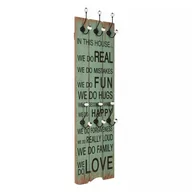 Wieszaki i stojaki - vidaXL Wieszak ścienny na odzież wierzchnią, 120x40 cm, HAPPY LOVE - miniaturka - grafika 1