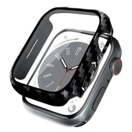 Akcesoria do smartwatchy - Etui CRONG Hybrid Watch Case do Apple Watch 4/5/6/SE (44 mm) Carbon - miniaturka - grafika 1