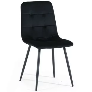 Krzesło czarne DC-6401 welur #66 - Krzesła - miniaturka - grafika 1