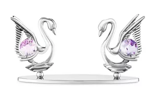 Łabędzie Swarovski Pamiątka Prezent Figurka Grawer - Karuzele dla niemowląt - miniaturka - grafika 1