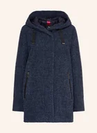 Płaszcze damskie - Gil Bret Płaszcz Bouclé blau - miniaturka - grafika 1