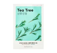 Maseczki do twarzy - Missha Airy Fit Sheet Mask kojąca maska w płachcie Tea Tree 19 ml - miniaturka - grafika 1