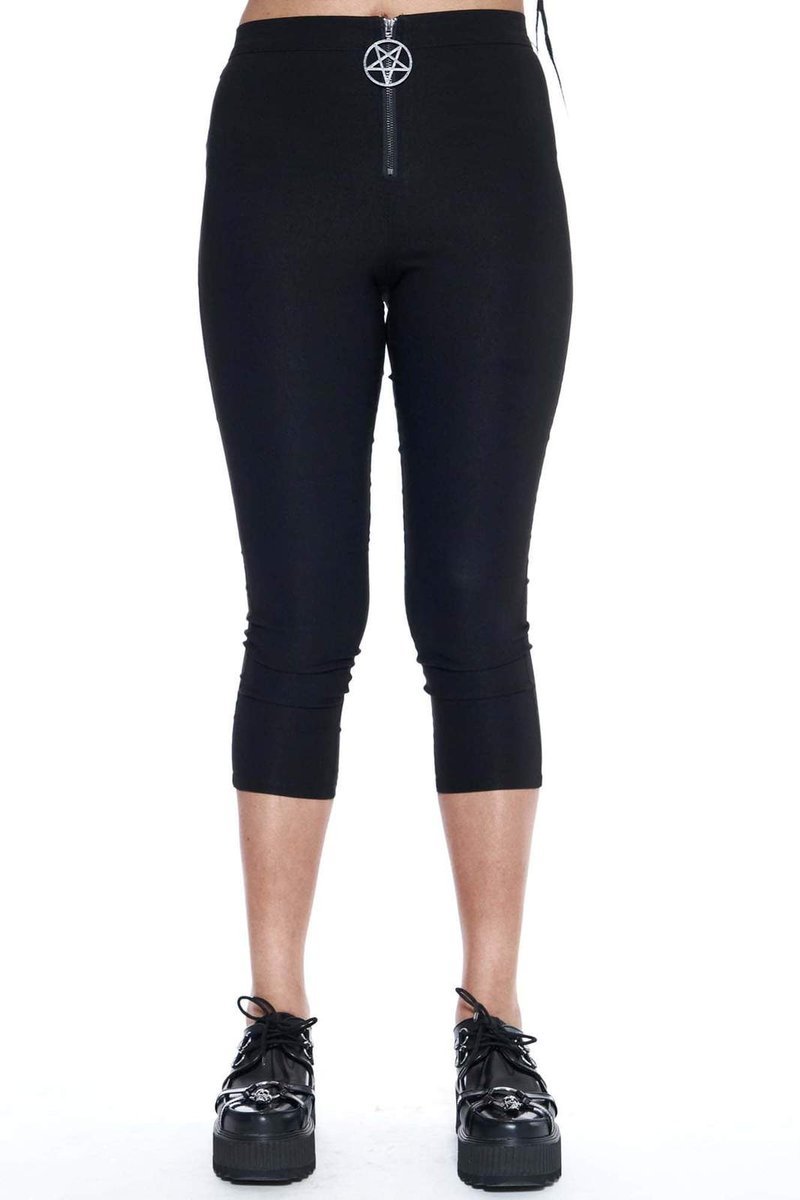 spodnie damskie 3/4 KILLSTAR - HULA HADES-L