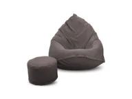 Pufy i podnóżki - Pufa sako XXXXL worek + gratis outdoor brązowa - miniaturka - grafika 1