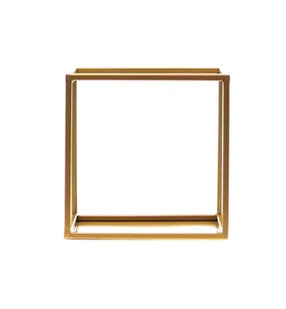 Kwietnik Metalowy Ścienny / Półka 24/24/24cm kolor złoty LOFT 10-1363/ - Kwietniki - miniaturka - grafika 1