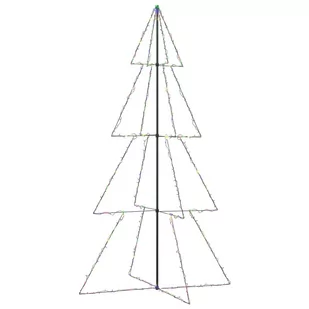 vidaXL Ozdoba świąteczna w kształcie choinki, 360 LED, 143x250 cm - Ozdoby bożonarodzeniowe - miniaturka - grafika 1
