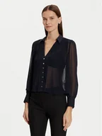 Koszule damskie - Morgan Koszula 242-CPLIA Granatowy Regular Fit - miniaturka - grafika 1