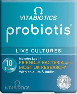 VITABIOTICS PROBIOTIS LIVE CULTURES FORMUŁA PROBIOTYCZNA 30 KAPSUŁEK - Układ pokarmowy - miniaturka - grafika 1
