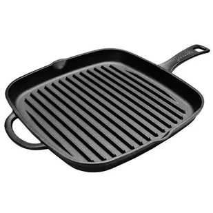 Patelnia żeliwna grillowa grill 23x23 cm indukcja 110566 - Patelnie - miniaturka - grafika 1