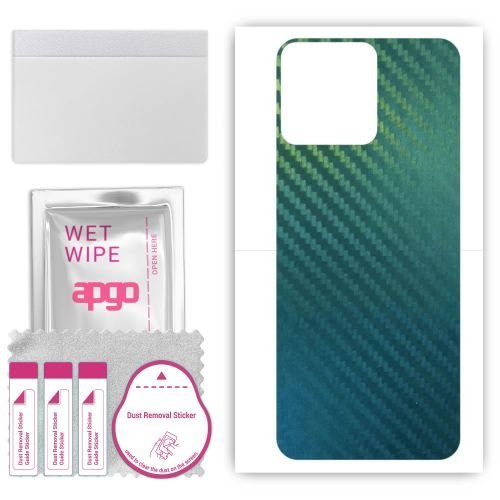 folia naklejka skórka strukturalna na TYŁ do Cubot Note 40 - Carbon Kameleon CAKA1 - apgo SKINS