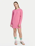 Sukienki i spódniczki dla dziewczynek - adidas Sukienka codzienna JX2850 Różowy Slim Fit - miniaturka - grafika 1