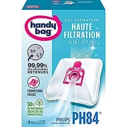 PH84 Sacchetti Per Aspirapolvere In Microfibra Anti-Allergici (4 Pezzi + Filtro) Compatibili Con Philips Vision-Oslo - Sistema DirtLock, Eco-Friendly - 2