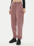 Dresy damskie - Nike Spodnie dresowe DQ5887 Różowy Oversize - miniaturka - grafika 1