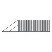 Ogrodzenia - Brama przesuwna Alia antracyt struktura 400 x 150 cm lewa - miniaturka - grafika 1