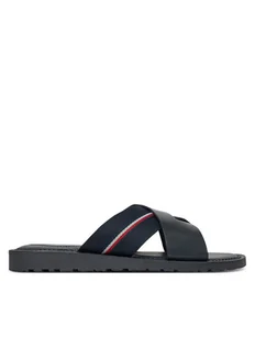 Tommy Hilfiger Klapki FM0FM05415 Granatowy - Klapki i japonki męskie - miniaturka - grafika 1