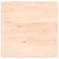 Stoły - Blat biurka, 60x60x2 cm, surowe lite drewno dębowe - miniaturka - grafika 1
