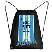 Plecaki worki - Worek Szkolny Na Buty Workoplecak WF Do Przedszkola LIONEL MESSI 10 PIŁKA #1 - miniaturka - grafika 1