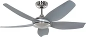 Wentylatory sufitowe - Energooszczędny wentylator sufitowy z pilotem Eco Volare II 116 cm chrom szczotkowany / jasnoszary - miniaturka - grafika 1
