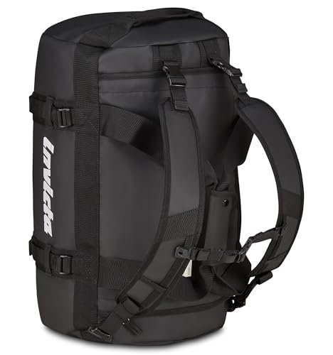 Invicta Plecak podróżny 50 l - 51 x 33 x 33 cm, czarny, torba z odpinanymi ramiączkami, wzmocniony dno, zorganizowane kieszenie, przednia i boczna kieszeń, mężczyźni kobiety