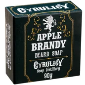 Kosmetyki i akcesoria do pielęgnacji brody - Cyrulicy, mydło do brody Apple Brandy, 90g - miniaturka - grafika 1