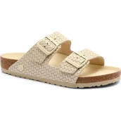 Klapki i japonki męskie - Birkenstock Skórzane klapki Arizona | regular fit - miniaturka - grafika 1