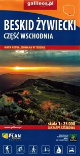 Mapa - Beskid Żywiecki cz. wszchodnia 1:25 000 - książka - Obcojęzyczne przewodniki, mapy i atlasy - miniaturka - grafika 1