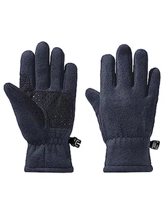 Jack Wolfskin Unisex dziecięce rękawiczki polarowe Glove K, Night Blue, 116, niebieski (Night Blue), 116 - Rękawiczki - miniaturka - grafika 1
