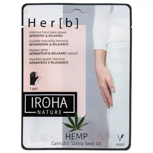 Iroha Nature, Naprawczo-relaksacyjna Maseczka W Płachcie Do Dłoni I Paznokci, Cannabis, 2x8g - Kremy i maski do rąk - miniaturka - grafika 1