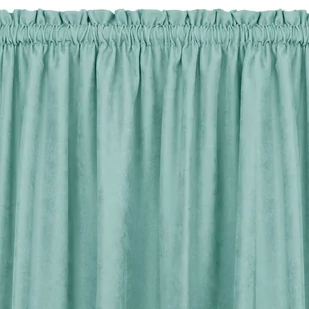 Zasłona MILANA kolor turkusowy styl klasyczny tunel 5 cm z grzywką 3 cm szenila 560x270 homede - CURT/HOM/MILANA/CHENILLE/TUNNEL - Zasłony - miniaturka - grafika 1