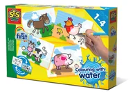 Zabawki kreatywne - Ses NL Moje pierwsze kolorowanie wodą Farma - miniaturka - grafika 1