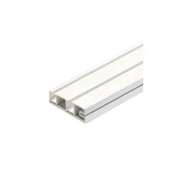 Karnisze - Profil karniszowy PCV II-biegowy 150 cm biały - miniaturka - grafika 1