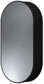 Szafki łazienkowe - Szafka łazienkowa VENEZIA 1D 43cm czarny mat z lustrem HALMAR - miniaturka - grafika 1