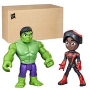Figurki dla dzieci - Hasbro Spidey i Super Kumple Zestaw Figurek Hulk i Miles Morales F2245FFP - miniaturka - grafika 1