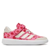 Buty dla dziewczynek - Sneakersy adidas Disney Minnie Mouse Courtblock IH6286 Różowy - miniaturka - grafika 1