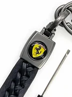 Breloki - Brelok Do Kluczy Samochodowy Ferrari Metal Skóra - miniaturka - grafika 1