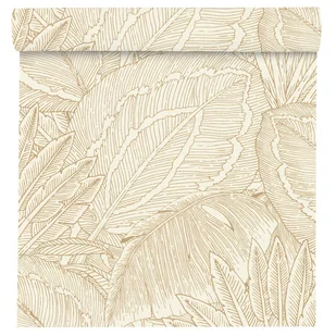 Tapeta Liście Allegretto 580822 beżowa winylowa na flizelinie - Tapety Tapeta Liście Allegretto 580822 beżowa winylowa na flizelinie - Tapety - miniaturka - grafika 1