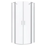 Kabiny prysznicowe - Kabina prysznicowa SEVANTE 80x80 półokrągła uchylna FONTANA chrom 1 szt. - miniaturka - grafika 1