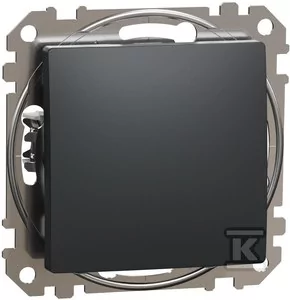Schneider Electric Łącznik 1-biegunowy, czarny antracyt SEDNA DESIGN - Wyłączniki światła i elektryczne - miniaturka - grafika 1