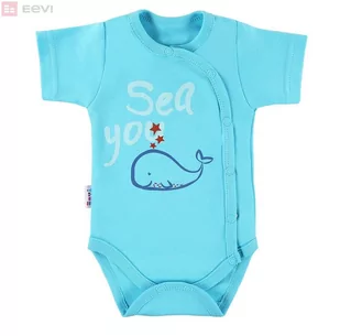 Body Little Sailor Rozp Kr Chł Turkus - 56 - Body dla niemowląt - miniaturka - grafika 1