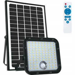 Naświetlacz LED Lampa Solarna 30W 4000K 4800lm IP65 Czujnik Ruchu + Pilot KOBI - Halogeny - miniaturka - grafika 1