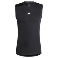 Koszulki sportowe męskie - adidas Męska koszulka treningowa Techfit bez rękawów, XL, wysoki czarny - miniaturka - grafika 1