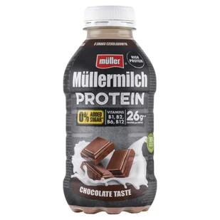 Müller Müllermilch Protein Napój mleczny o smaku czekoladowym 400 g - Kefiry, jogurty, maślanki - miniaturka - grafika 1