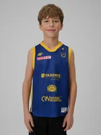 Koszulki dla chłopców - 4F Koszulka meczowa replika domowa z sezonu 2025/26 dziecięca 4F x Stal Ostrów - granatowa 98/104 - miniaturka - grafika 1