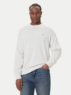 Swetry męskie - Calvin Klein Jeans Sweter LV04RC309G Écru Regular Fit - miniaturka - grafika 1