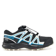Buty trekkingowe dziecięce - Trekkingi Salomon Speedcross Waterproof L47733700 Czarny - miniaturka - grafika 1