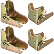 Zawiasy, okucia i inne akcesoria - 4-częściowy składany zawias, zawias samoblokujący 90 stopni, składany wspornik, odpowiedni do nóg stołów i krzeseł - miniaturka - grafika 1